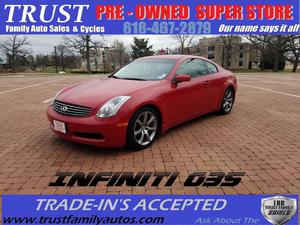  Infiniti G35 - Rwd 2dr Coupe w/Leather