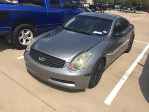  Infiniti G35 - Rwd 2dr Coupe