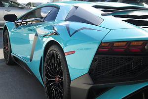  Lamborghini Aventador SV in Blu Glauco with only 