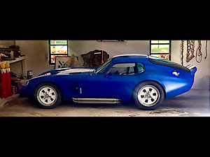 Shelby Daytona Coupe Clear headlight, PPG matte blue
