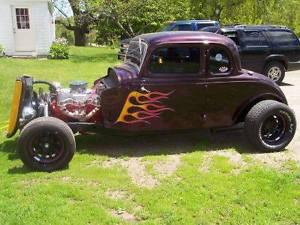  Ford 5 window coupe steel body