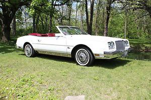  Buick Riviera White Convertable less than  miles