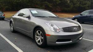  Infiniti G35 - 2dr Coupe w/Leather