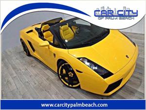  Lamborghini Gallardo Spyder - AWD Spyder 2dr