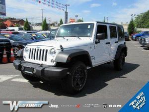  Jeep Wrangler Unlimited Sport For Sale In Jericho |