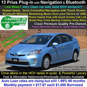  Toyota Prius Plug-in Hybrid Premium Gasoline/Electric