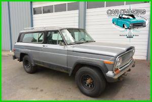  Jeep Cherokee NO RESERVE FACTORY A/C 4SPEED CHIEF!!