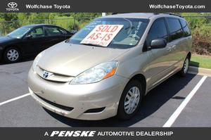  Toyota Sienna AS IS-FOR PARTS ONLY- NO WARRANTY For