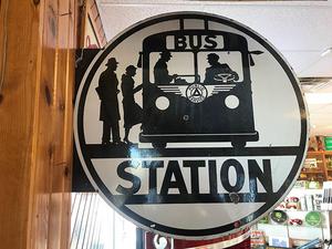 BUS Station Sign