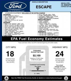  Ford Escape FWD 4DR V6 Auto XLT