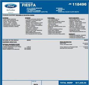  Ford Fiesta SE FWD