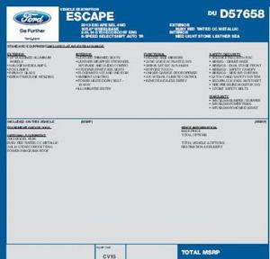  Ford Escape 4WD 4DR SEL