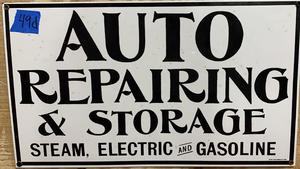 Auto Repair Storage Sign