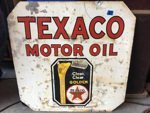 Texaco Motor OIL Sign