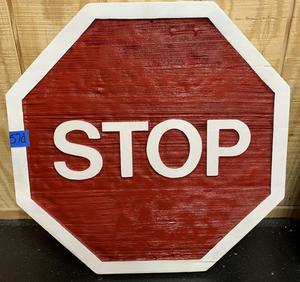 Wood Stop Sign