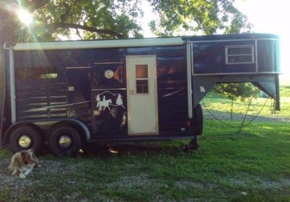  S And H 2 Horse Trailer